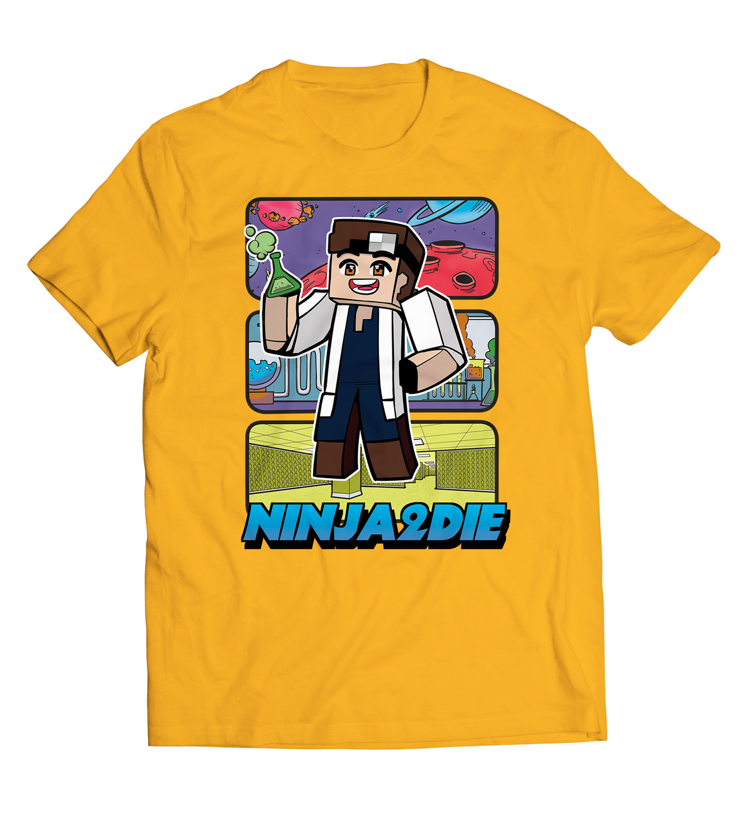Χρυσό T-shirt "Ninja"