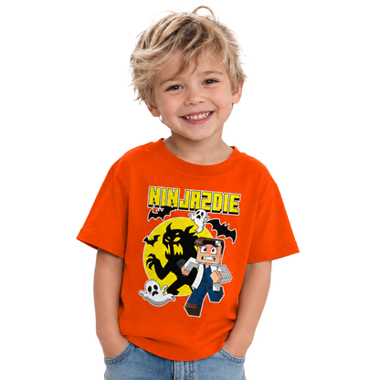(Preorder) Πορτοκαλί T-shirt "Ninja"