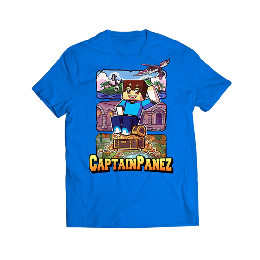 Μπλε T-shirt "CaptainPanez"