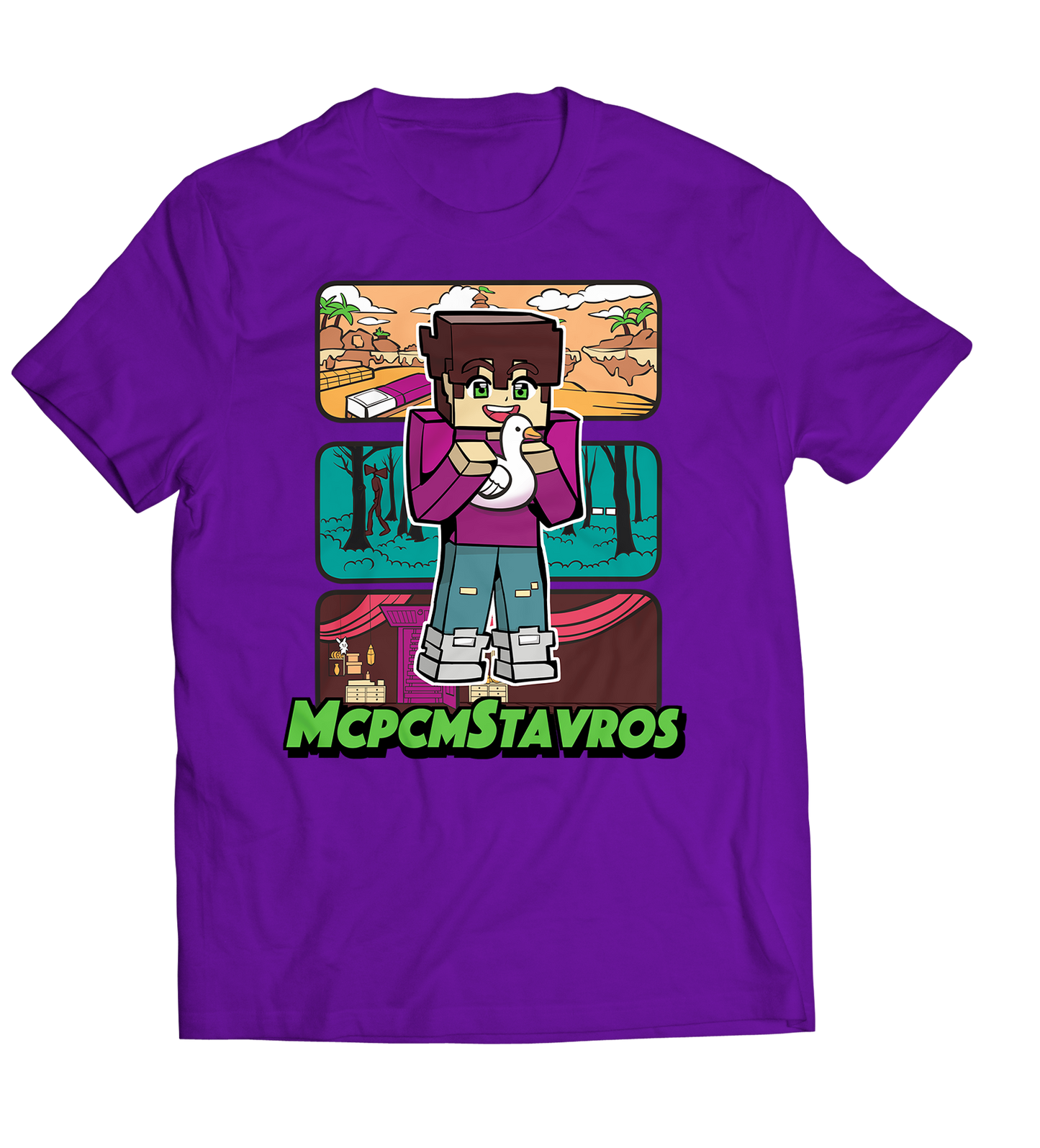 Μώβ T-shirt "Stavros"