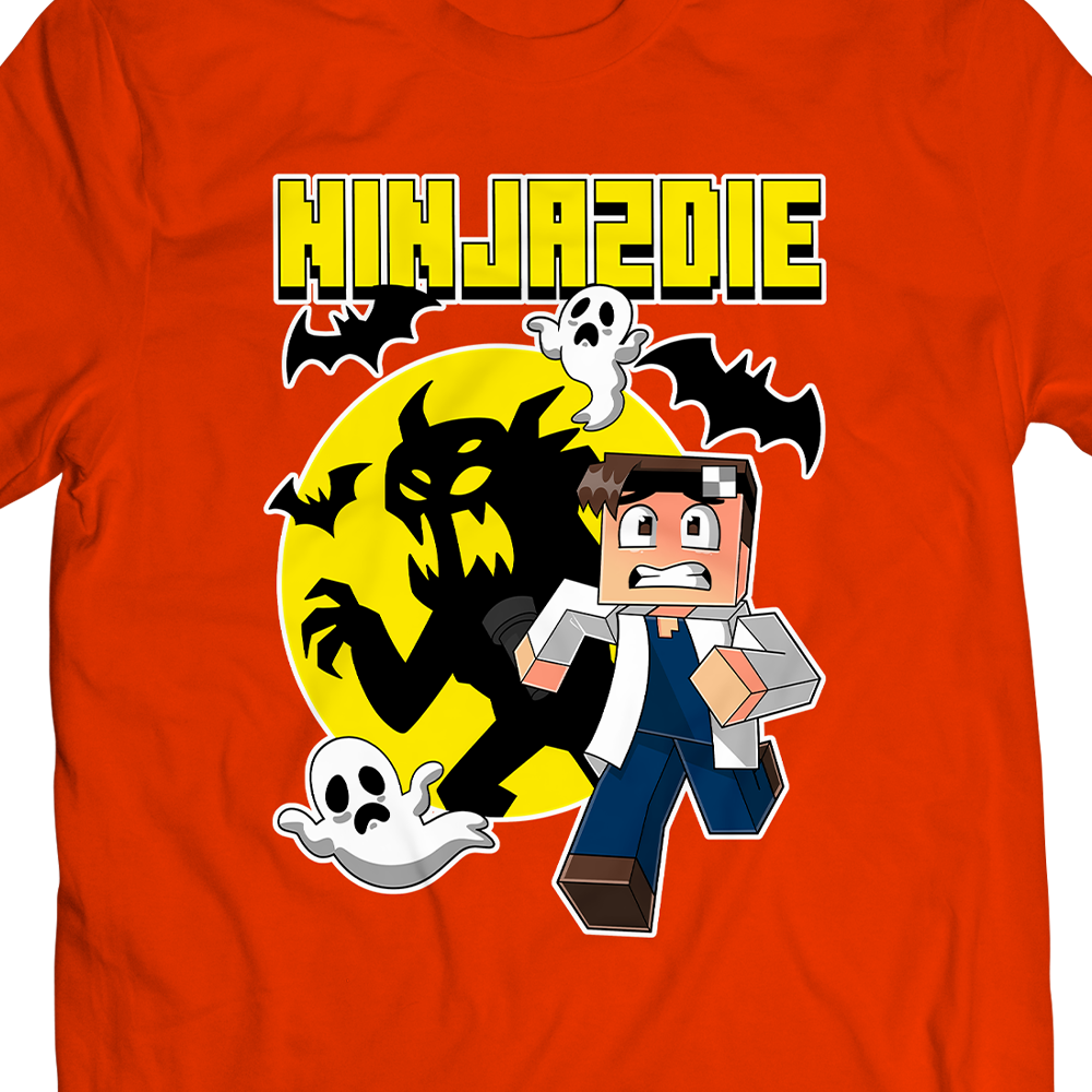 (Preorder) Πορτοκαλί T-shirt "Ninja"