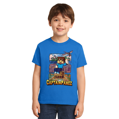 Μπλε T-shirt "CaptainPanez"