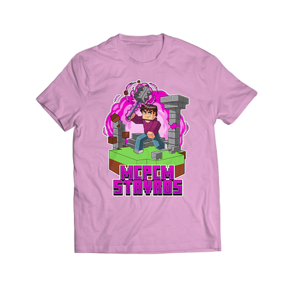(Preorder) Ροζ T-shirt "McpcmStavros"